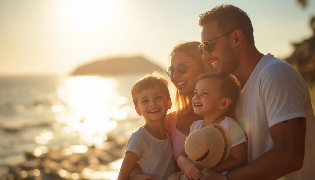 lucid origin family enjoying a premium holiday experience elements beautiful destination smil 0